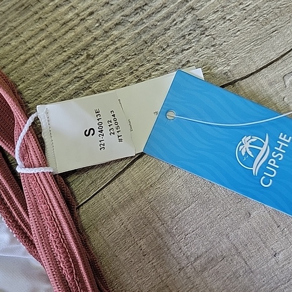 CUPSHE Women Bikini Set Solid Color Sexy Triangle Two Piece Swimsuit, NWT - Picture 13 of 14